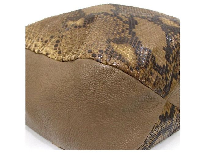 Gucci Brown Python Greenwich Shoulder Bag - view 10