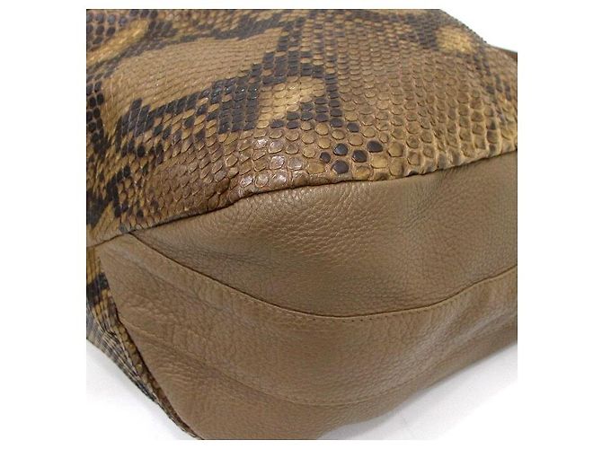 Gucci Brown Python Greenwich Shoulder Bag - view 11