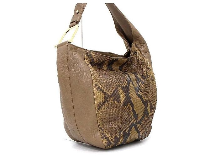 Gucci Brown Python Greenwich Shoulder Bag - view 4