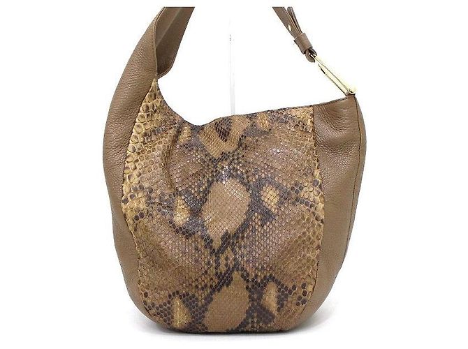Gucci Brown Python Greenwich Shoulder Bag - view 5