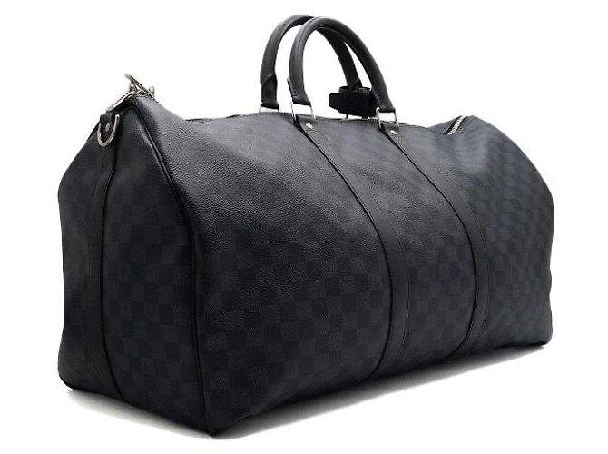 Louis Vuitton Borsa da viaggio Keepall Bandoulière Damier Cobalt - vista 3