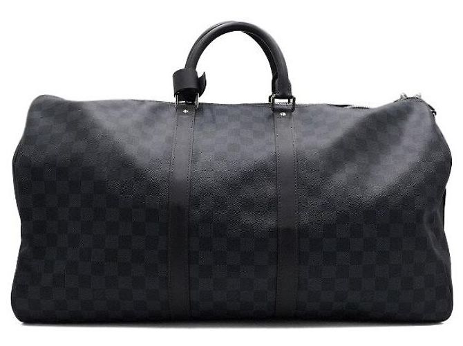 Louis Vuitton Borsa da viaggio Keepall Bandoulière Damier Cobalt - vista 4
