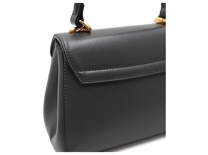 Gucci Borsa a mano e a tracolla Horsebit Mini Dark Grey con manico superiore - vista 10