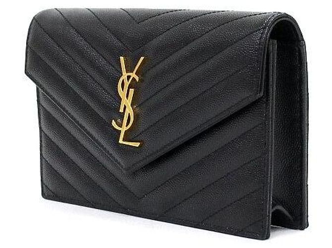 Autre Marque Borsa a tracolla Monogram Envelope Cassandra WOC con catena dorata - vista 3