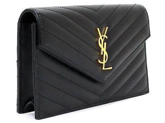 Autre Marque Borsa a tracolla Monogram Envelope Cassandra WOC con catena dorata - vista 4
