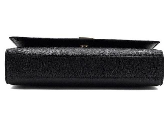 Autre Marque Borsa Satchel Kate Medium Classica in vitello nero con catena dorata - vista 7