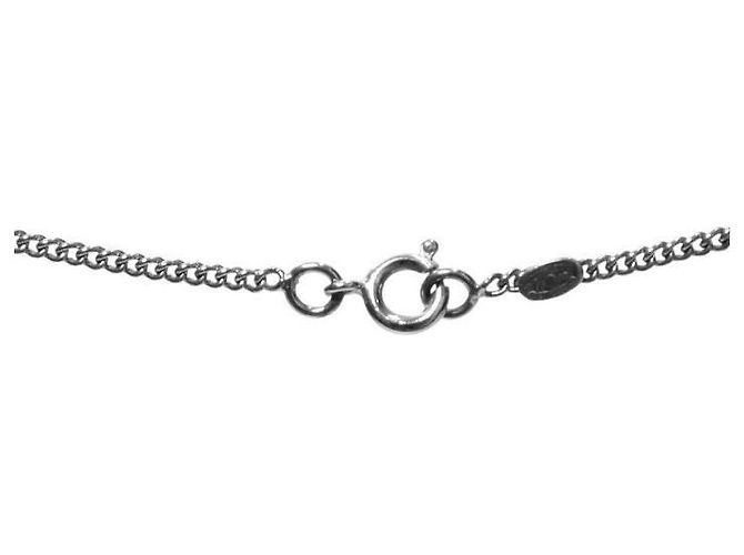 Chanel Collana CC Argento Nera - vista 4