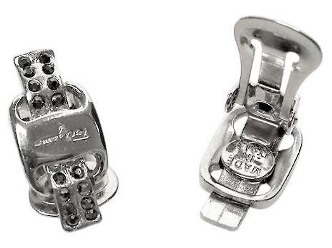 Orecchini Salvatore Ferragamo Bara Silver - vista 4