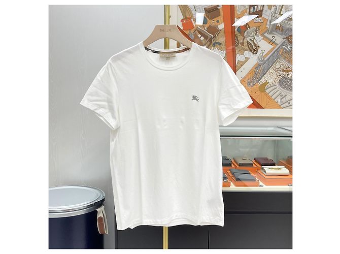 Burberry Crewneck T-Shirt mit besticktem Logo Weiß - Ansicht 2