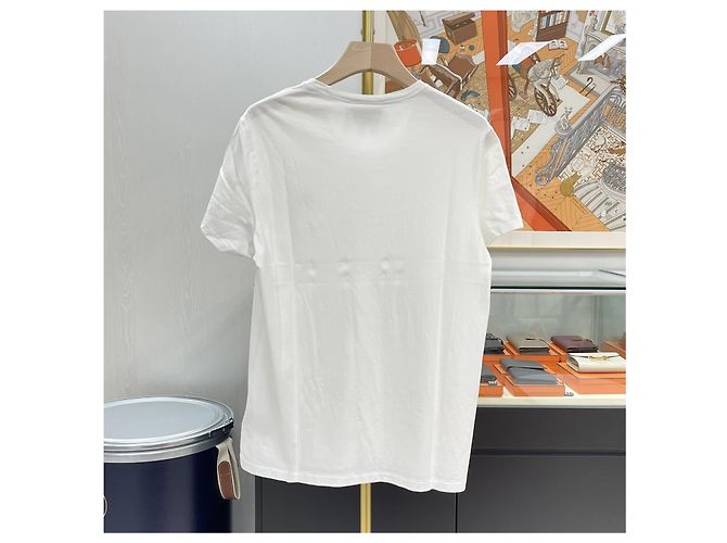 Burberry Crewneck T-Shirt mit besticktem Logo Weiß - Ansicht 5