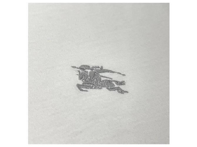 Burberry Crewneck T-Shirt mit besticktem Logo Weiß - Ansicht 8