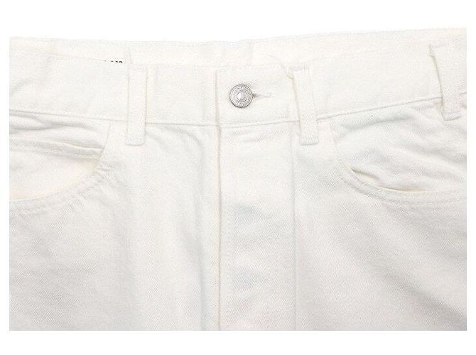 Céline Pantaloni in denim di cotone bianchi da uomo - vista 5