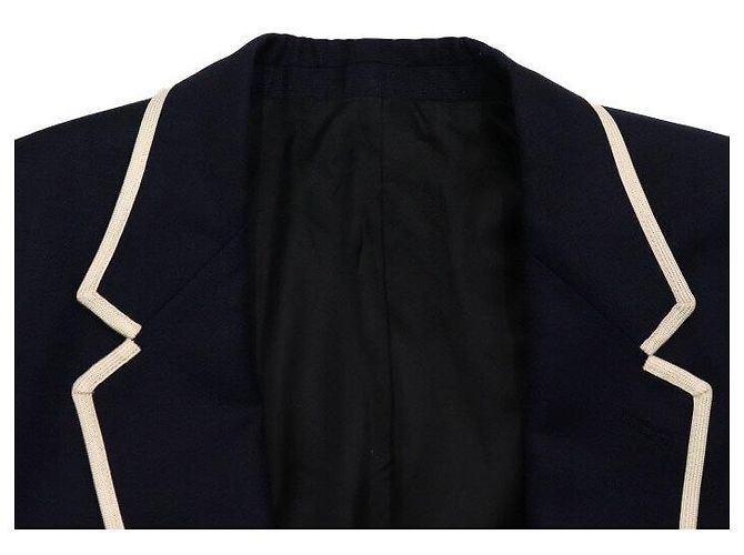 Céline Tailored Wool Women's Jacket Dark Navy - view 5