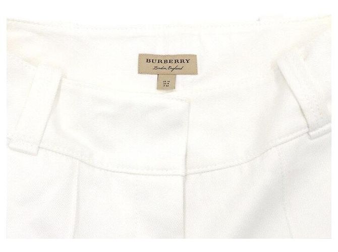 Burberry Pantalones de algodón de cintura alta para mujer - vista 5