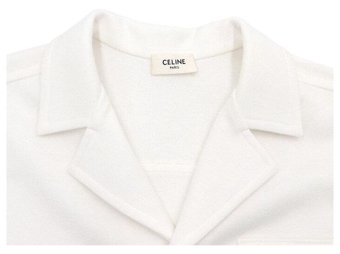Céline Triope Gold Button Pique Polo Women Shirt - view 5