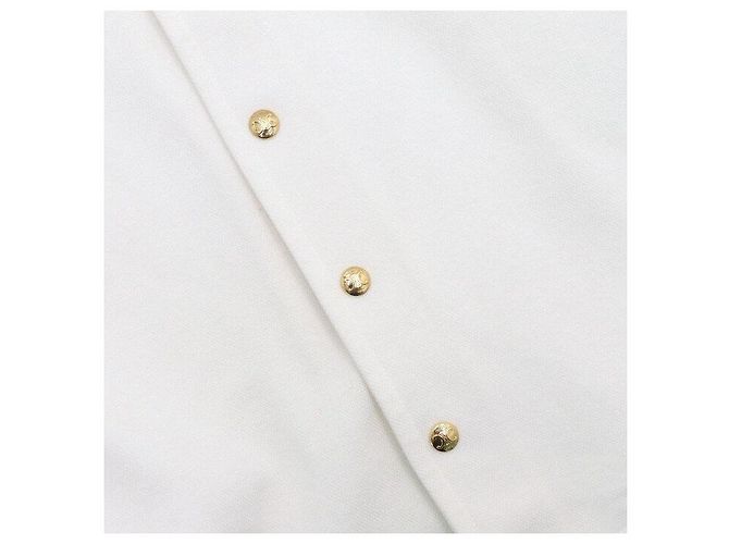 Céline Triope Gold Button Pique Polo Women Shirt - view 7