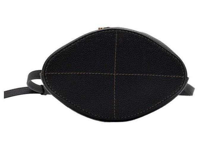 Burberry Mini borsa bucket in pelle nera - vista 6