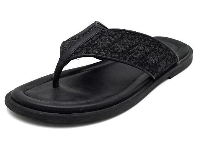 Dior Sandali mule da uomo Alias in jacquard Oblique nero - vista 2