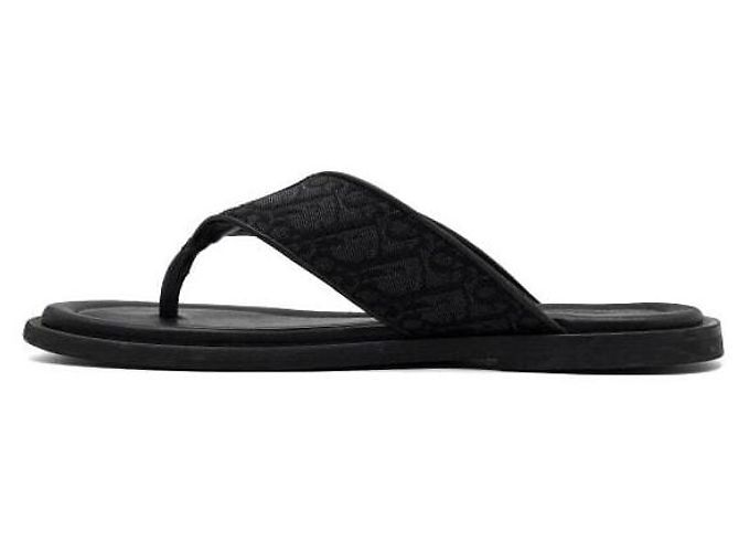 Dior Sandali mule da uomo Alias in jacquard Oblique nero - vista 4