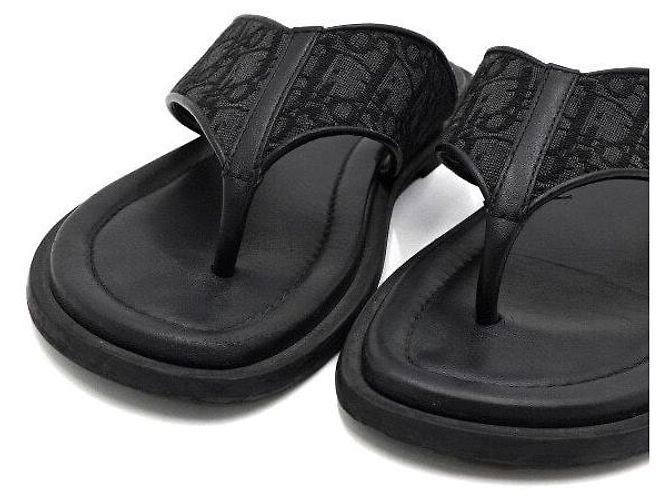 Dior Sandali mule da uomo Alias in jacquard Oblique nero - vista 5