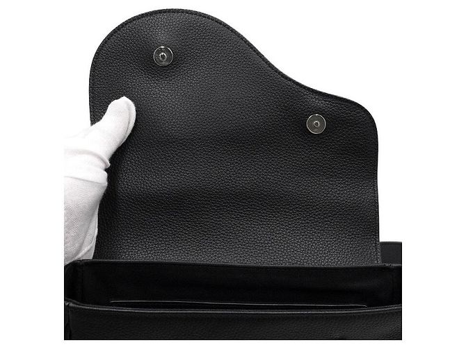 Dior Mini borsa a tracolla saddle in pelle nera da uomo - vista 6
