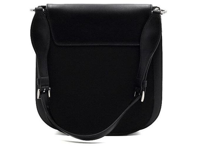 Prada Borsa a spalla e borsa a tracolla in nylon nero con logo - vista 4