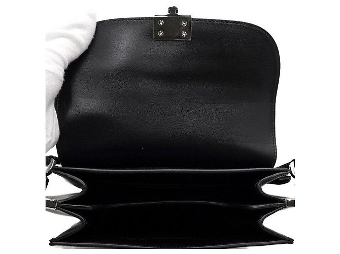 Prada Borsa a spalla e borsa a tracolla in nylon nero con logo - vista 6