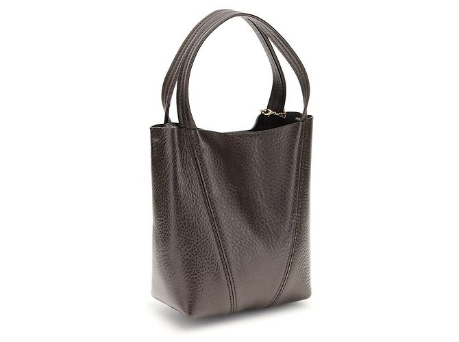 Chloé Borsa a tracolla Bos Taurus in pelle di vitello marrone - vista 3