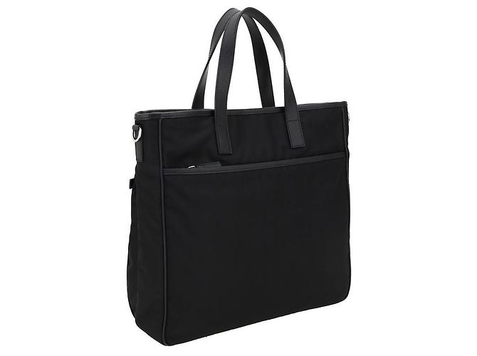 Prada Borsa a tracolla in nylon nero - vista 3