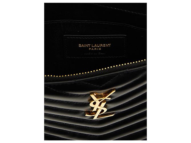 Autre Marque Clutch in pelle di vitello nera - vista 4