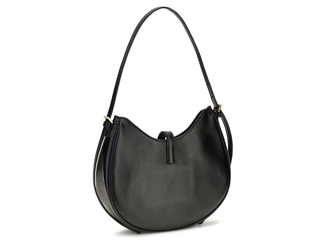 Versace Borsa a tracolla Bos Taurus in pelle di vitello nera - vista 3