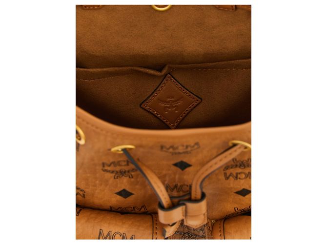 MCM Brown Polyethylene Backpack - view 4