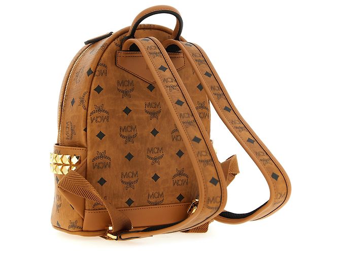 MCM Zaino in polietilene marrone - vista 2