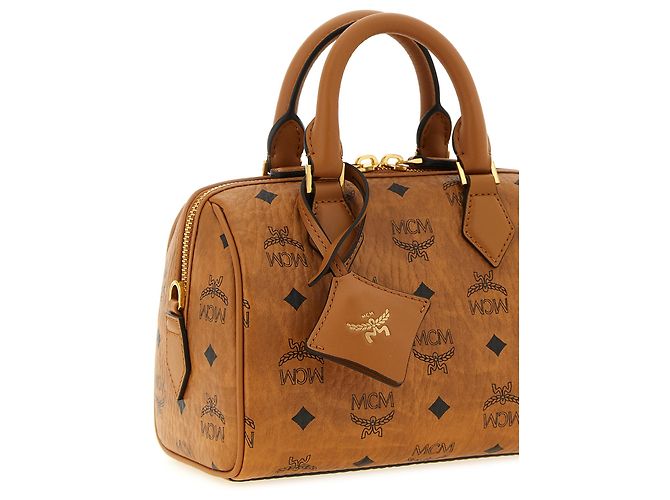 MCM Borsa in polietilene marrone - vista 3