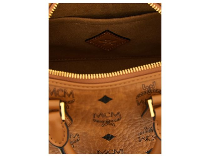 MCM Borsa in polietilene marrone - vista 4