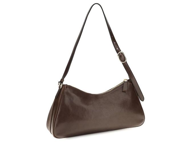 Prada Borsa a tracolla Bos Taurus in pelle di vitello marrone - vista 3