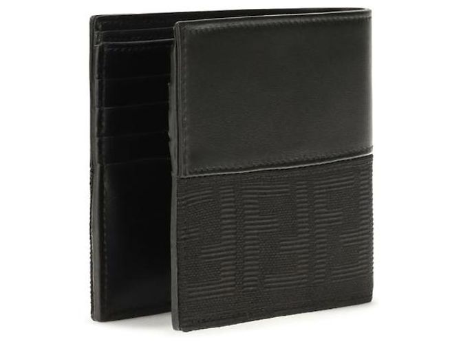 Fendi Black Calf Leather Bos Taurus Wallet - view 2