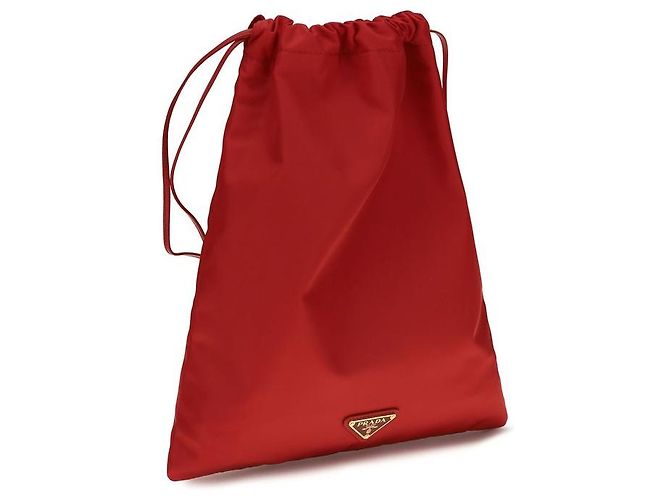 Prada Pochette rossa in poliammide - vista 2