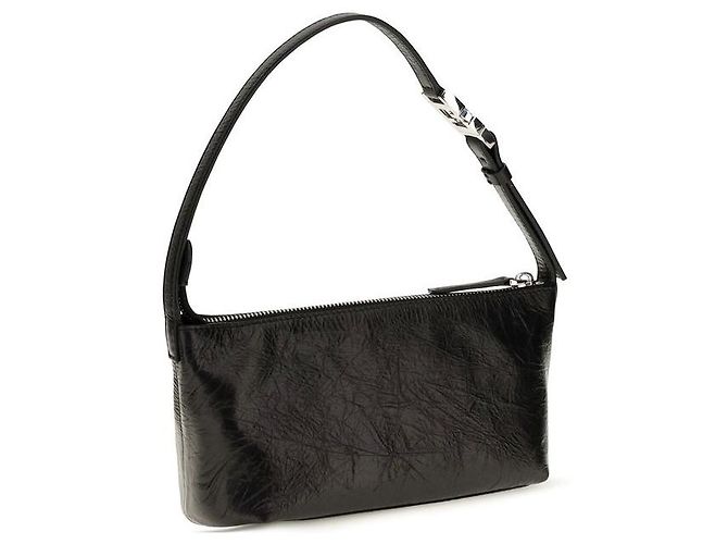 Fendi Clutch Bos Taurus in pelle di vitello nera - vista 2