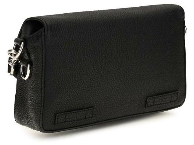 Fendi Borsa a tracolla Bos Taurus in pelle di vitello nera - vista 3