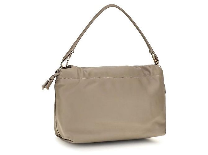 Fendi Borsa a tracolla Bos Taurus in pelle di vitello beige - vista 3