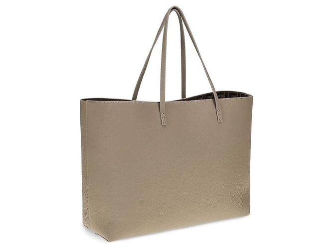 Fendi Borsa a tracolla Bos Taurus in pelle di vitello beige - vista 3