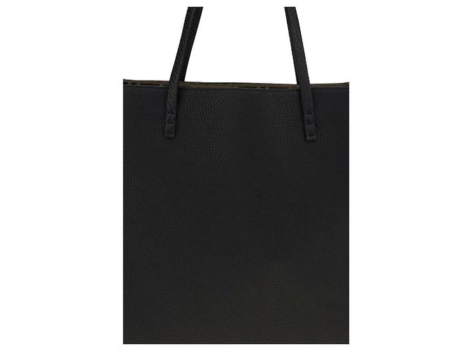Fendi Borsa a tracolla Bos Taurus in pelle di vitello nera - vista 4