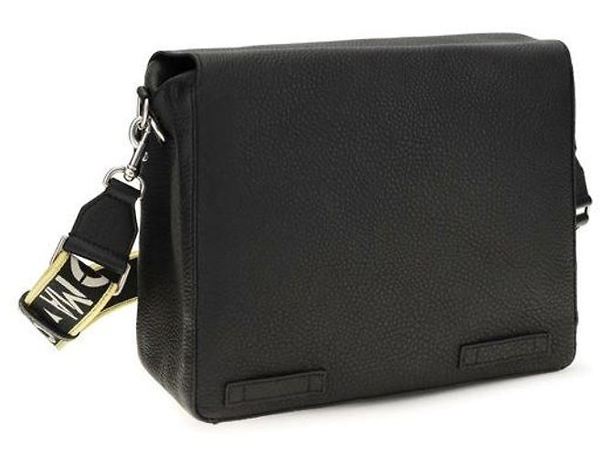 Fendi Borsa a tracolla Bos Taurus in pelle di vitello nera - vista 3