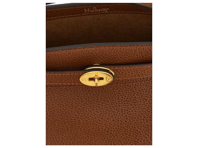 Mulberry Borsa crossbody in vitello marrone - vista 4