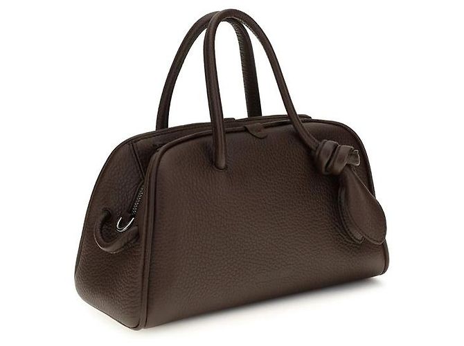 Jacquemus Borsa Bos Taurus in pelle di vitello marrone - vista 2
