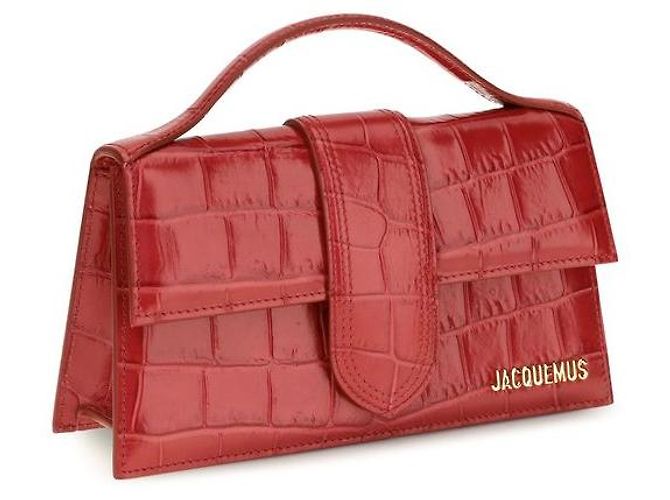 Jacquemus Borsa Bos Taurus in pelle di vitello rossa - vista 2