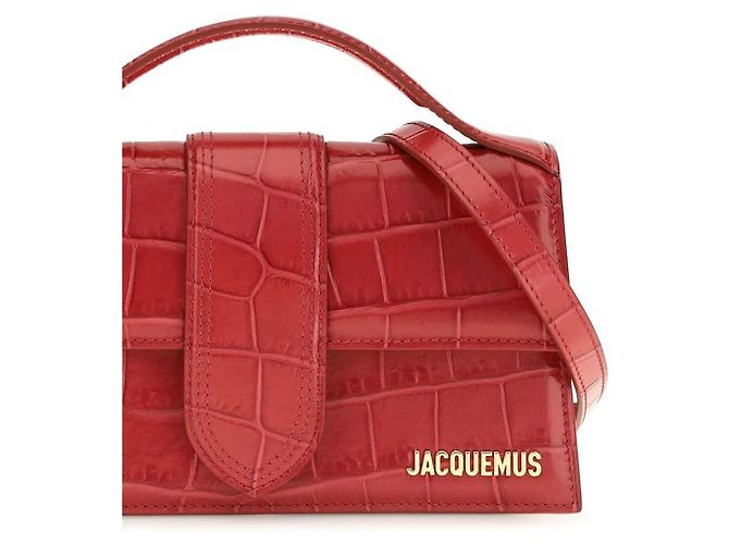Jacquemus Borsa Bos Taurus in pelle di vitello rossa - vista 4