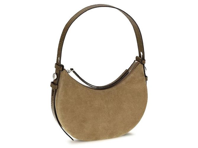 Tory Burch Borsa a tracolla in pelle scamosciata beige - vista 2