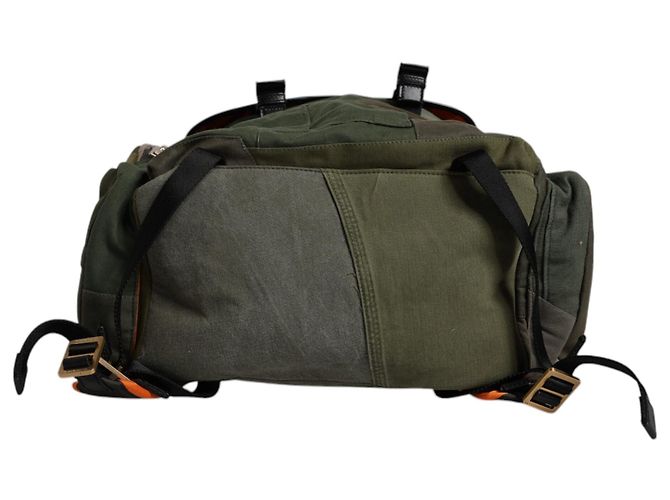 Dolce & Gabbana Sac à dos de voyage patchwork vert militaire - vue 5